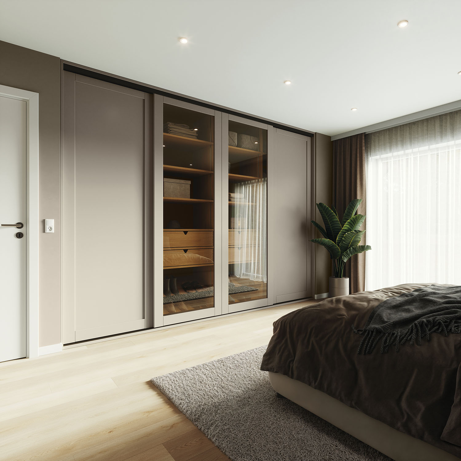 Designa garderobe med skydedøre