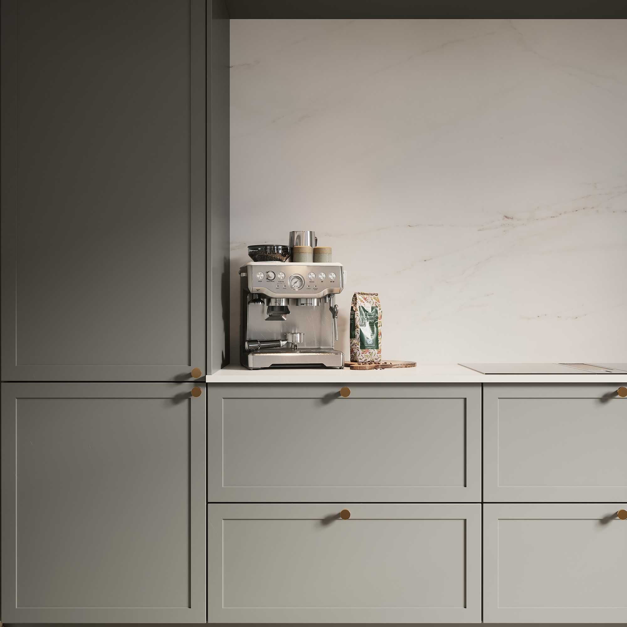 Classic by Designa køkken i gråbrun ramme