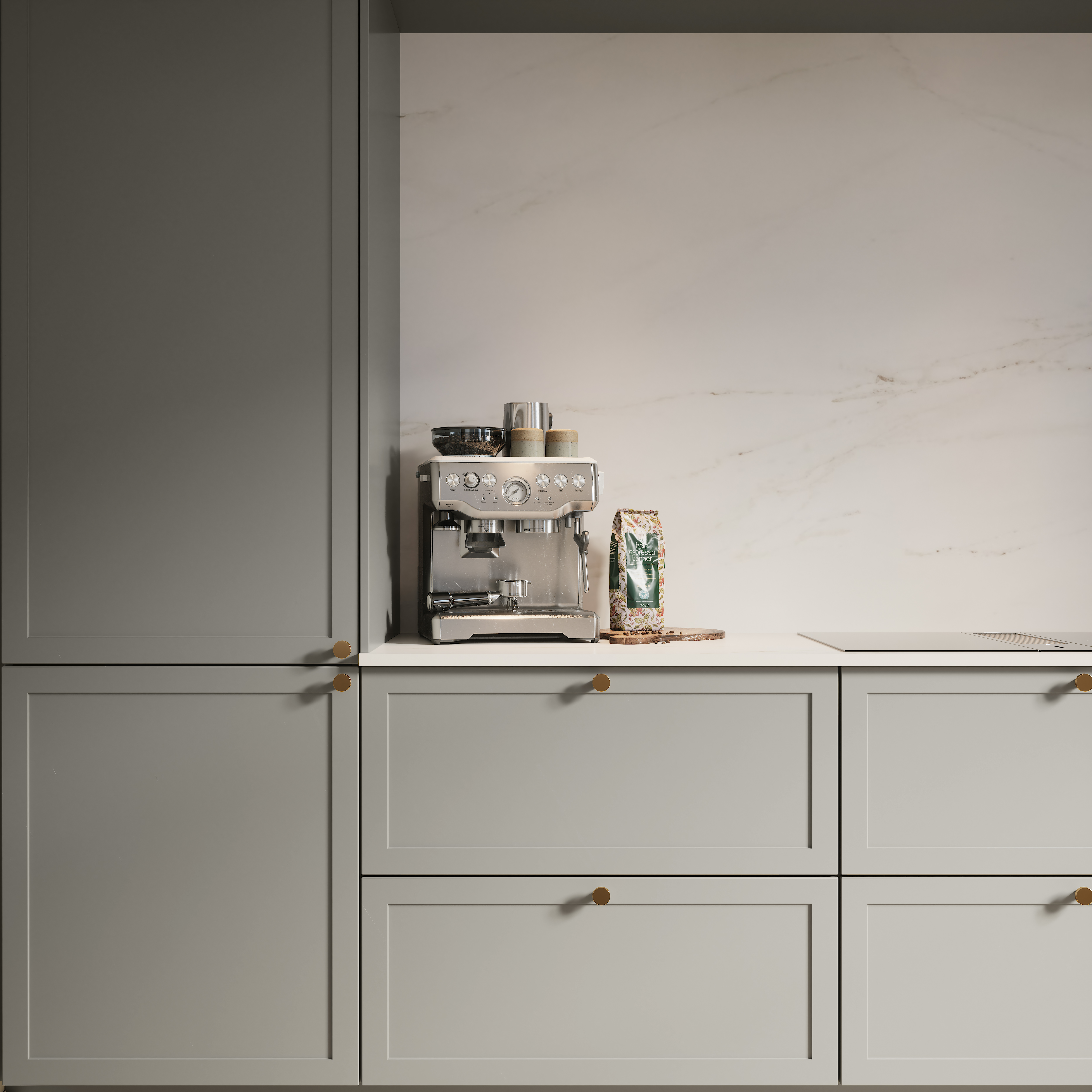 Classic by Designa køkken i gråbrun ramme