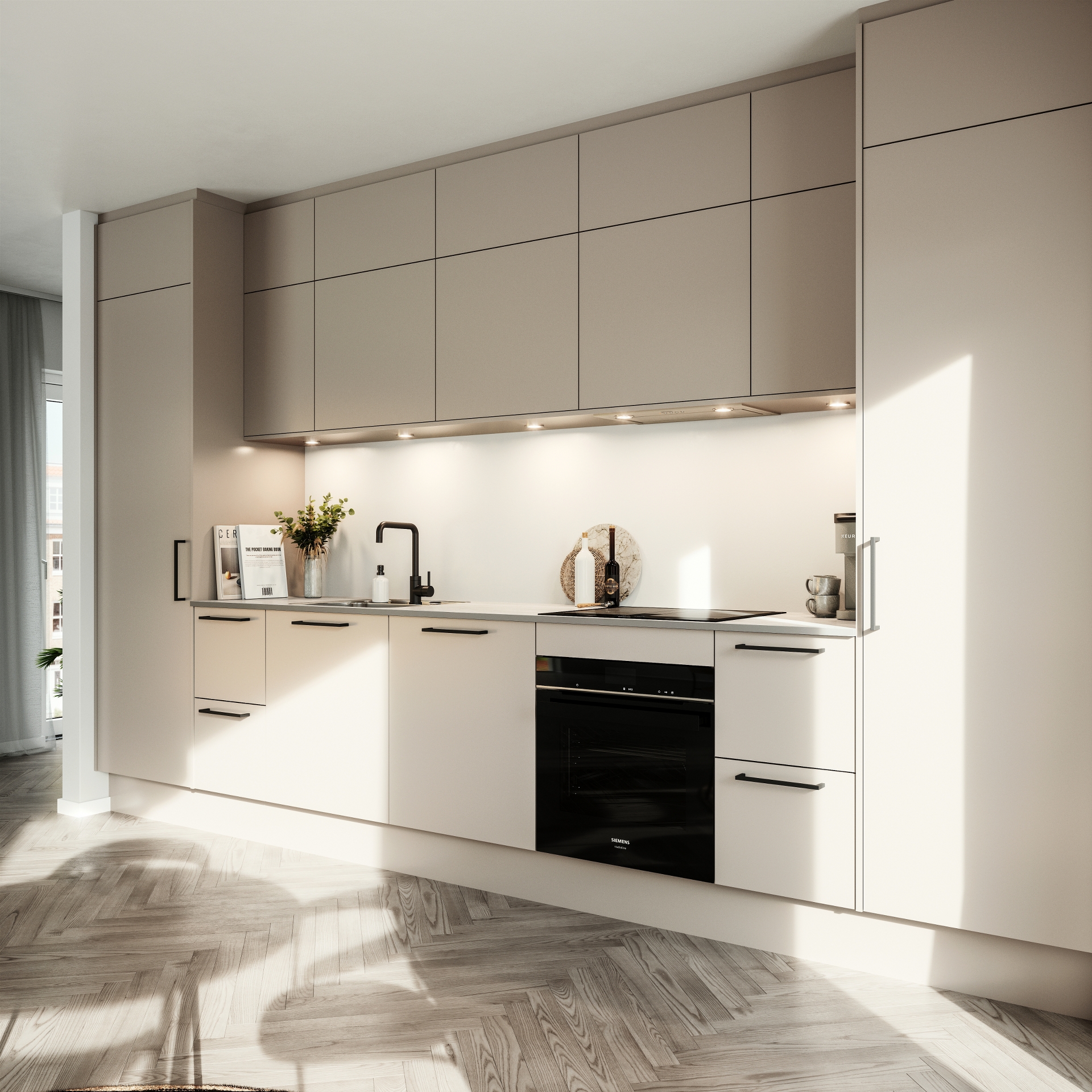 Modern by Designa køkken i beige