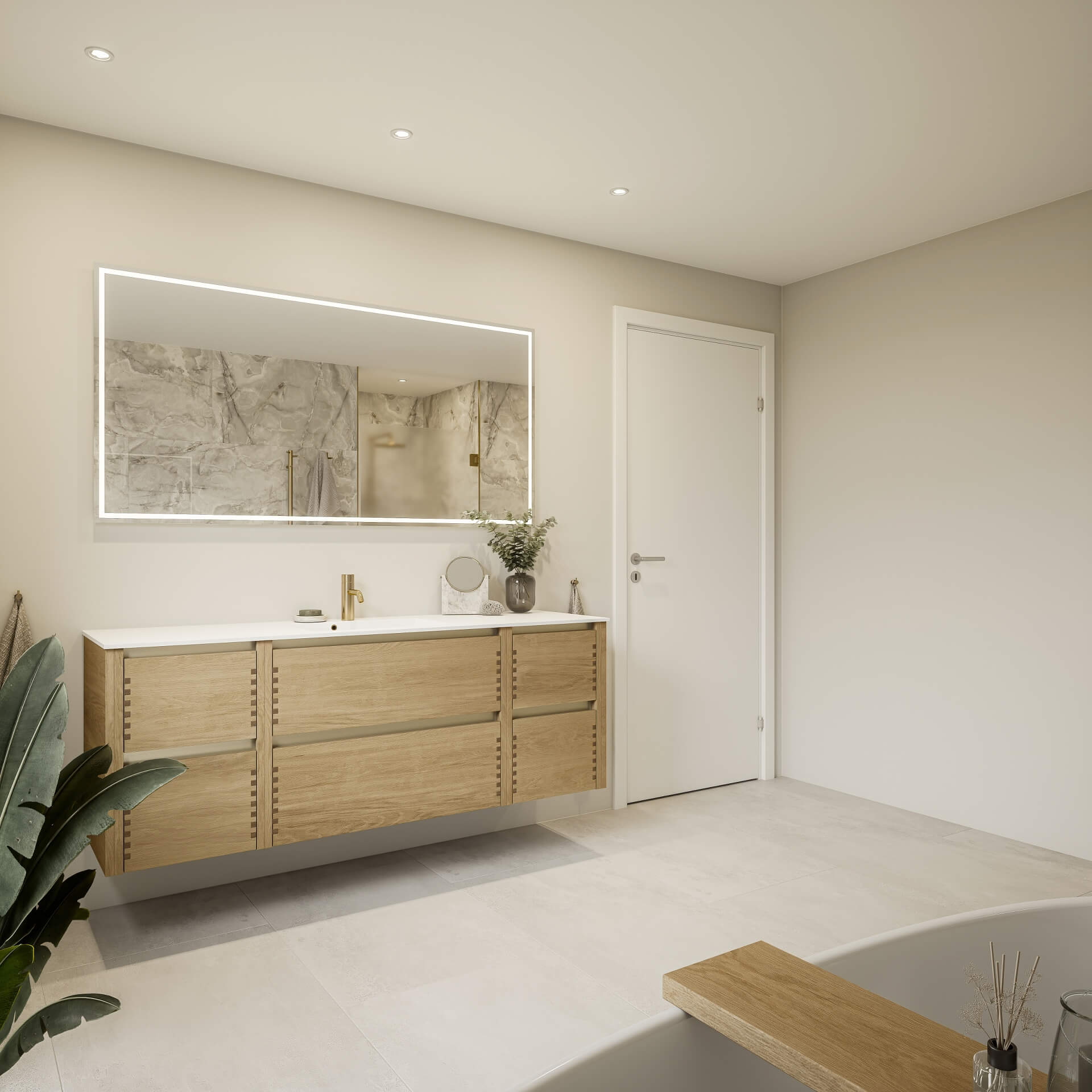 Nature by Designa bad i natur eg fingertappet