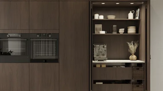 Modern by Designa mørk eg køkken