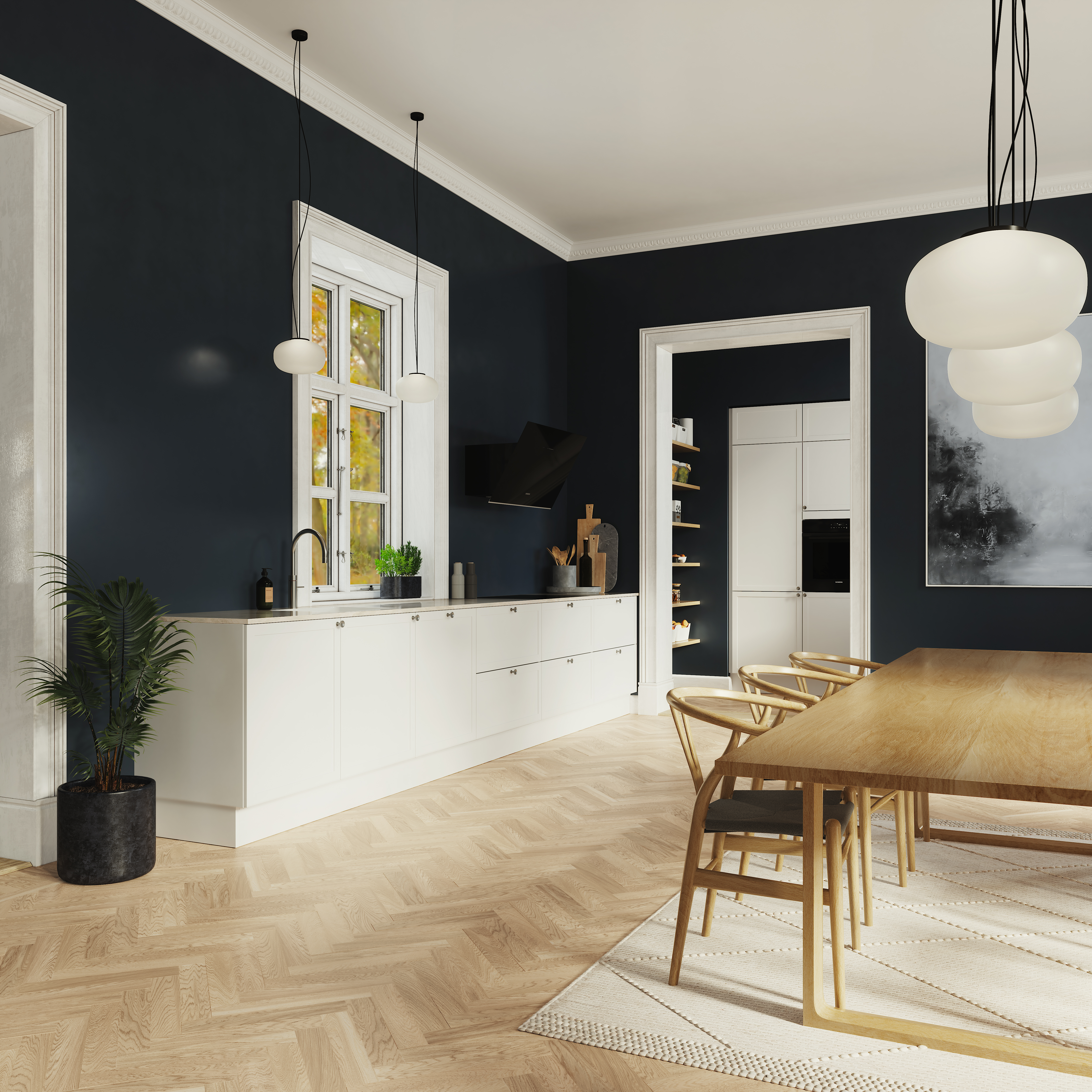 Classic by Designa køkken i hvid ramme