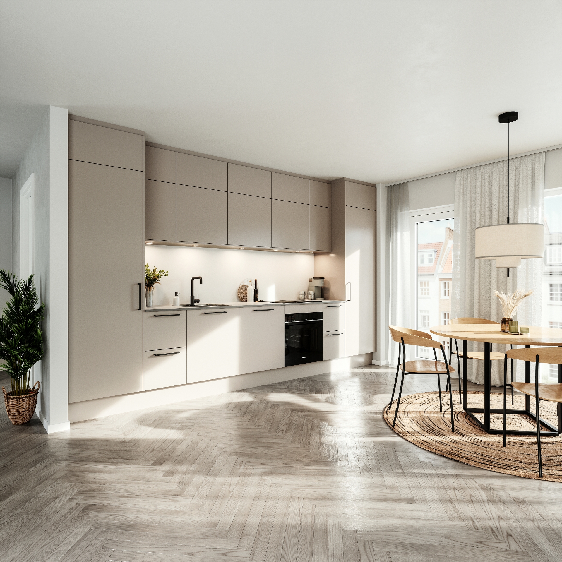 Modern by Designa køkken i beige