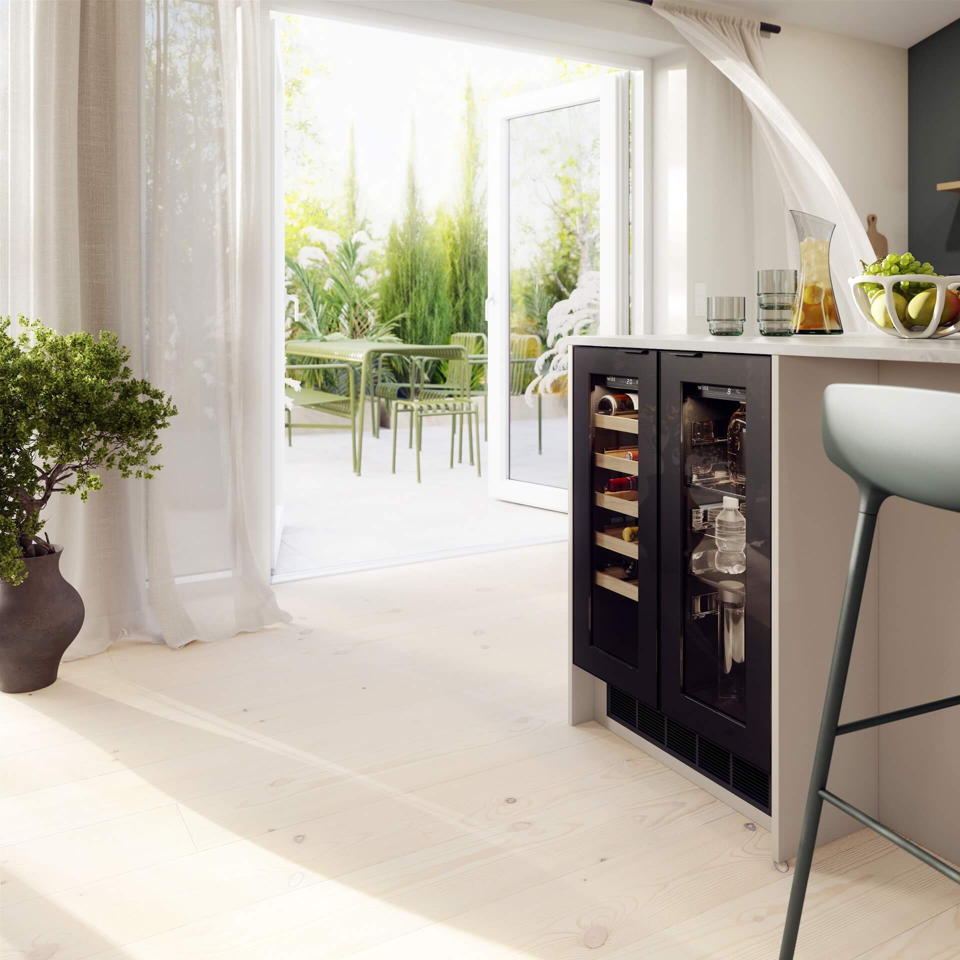 Modern by Designa køkken i beige laminat