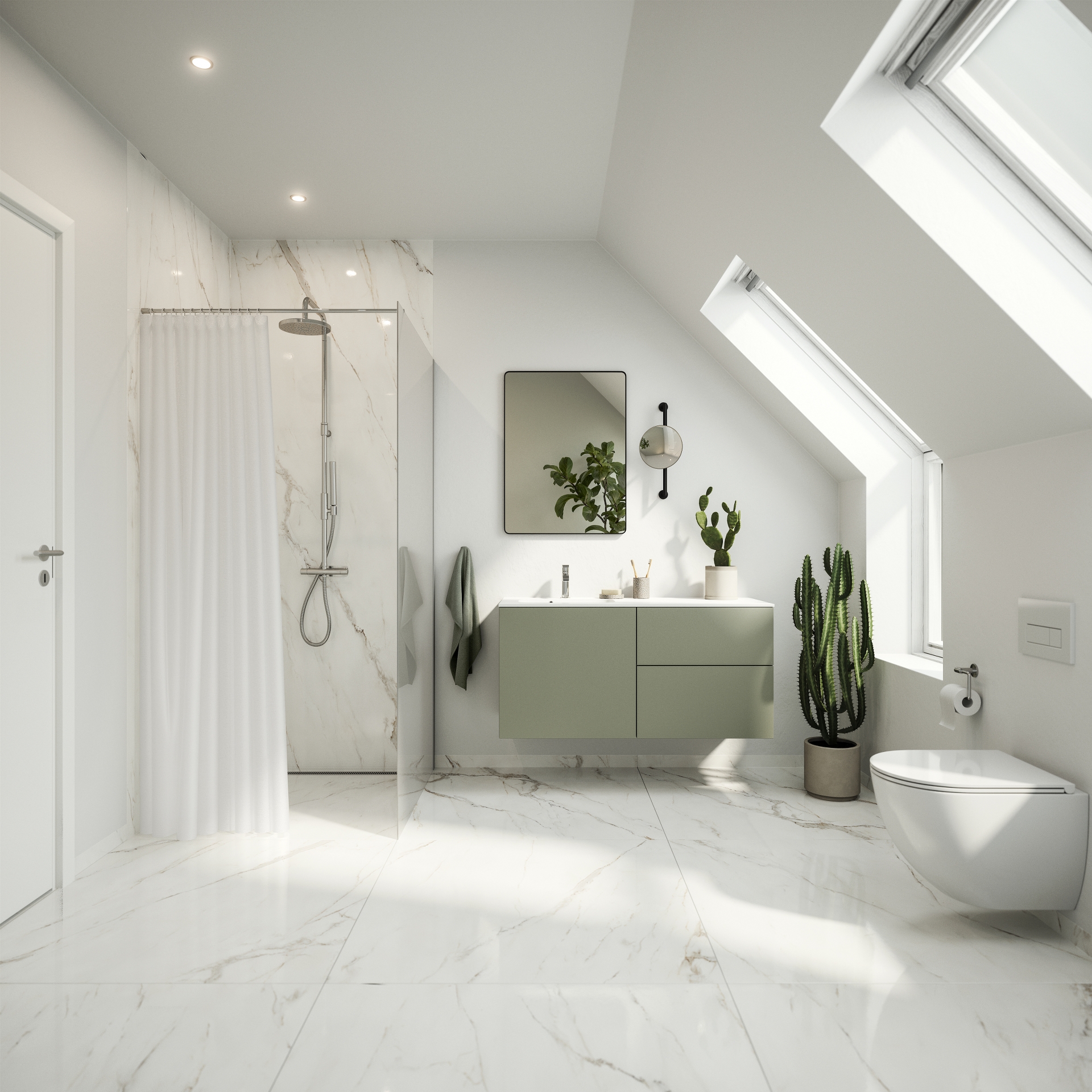 Silk by Designa i lys grøn grebsfri