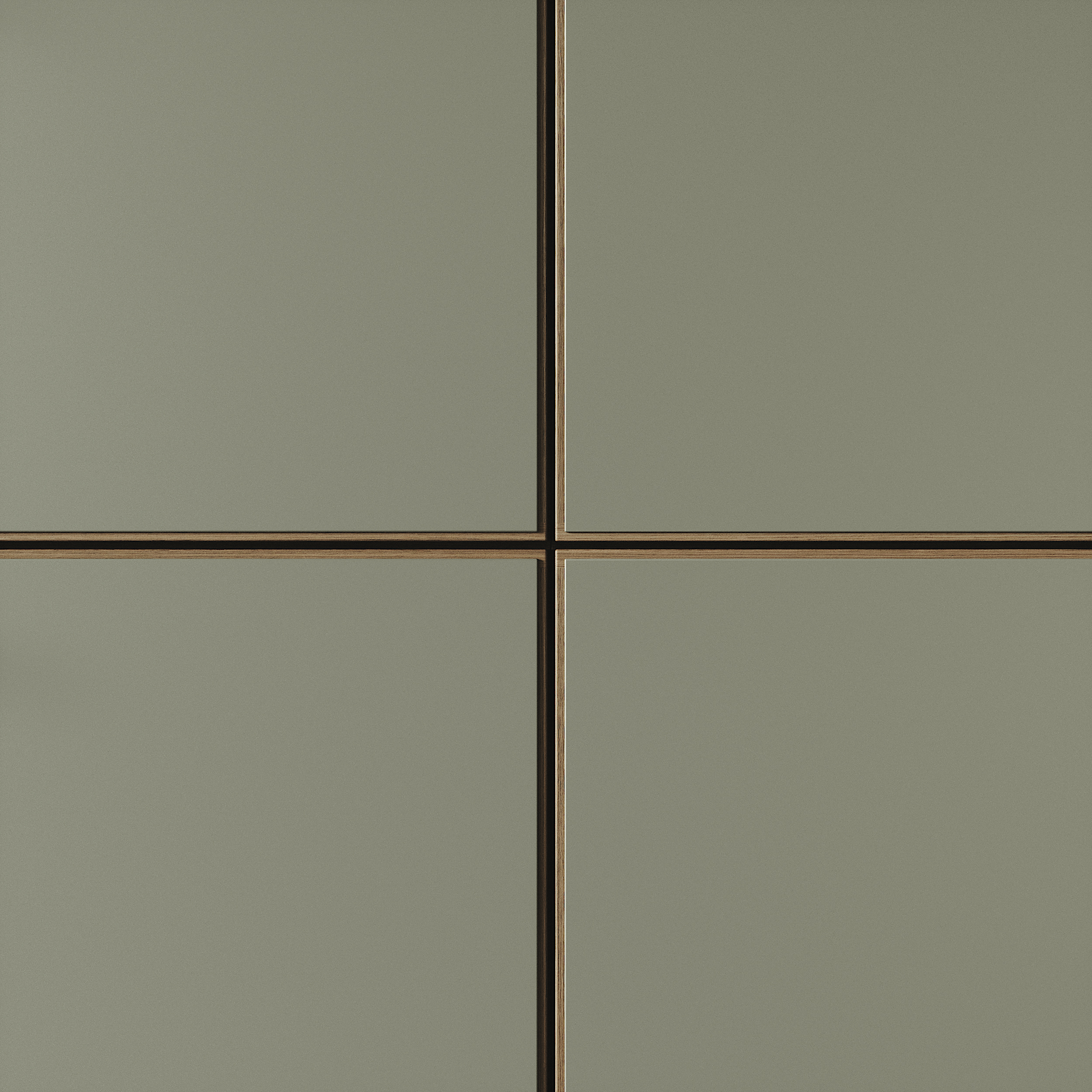 Nature by Designa køkken grå linoleum og brun eg