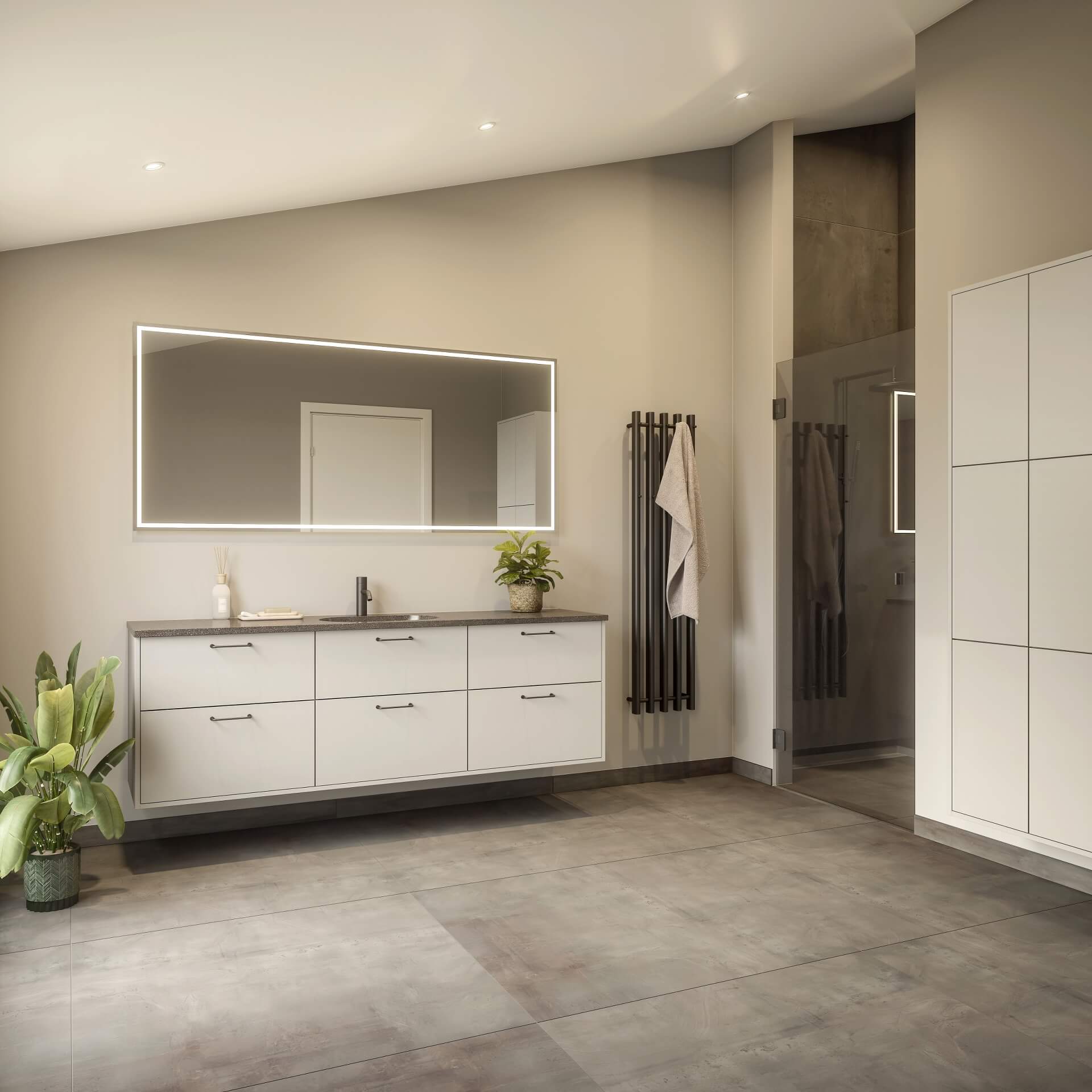 Modern by Designa bad i beige