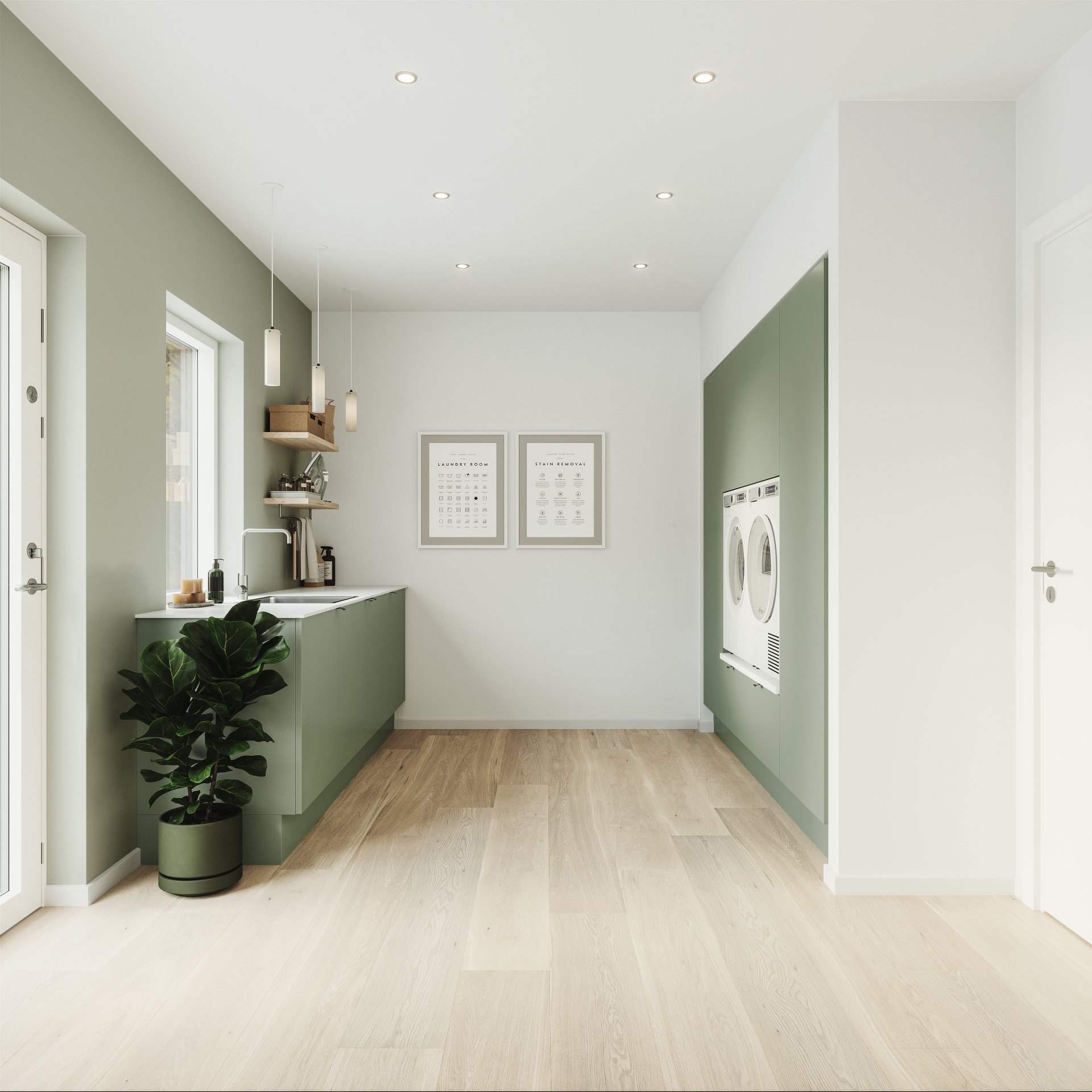 Color by Designa bryggers i lys grøn