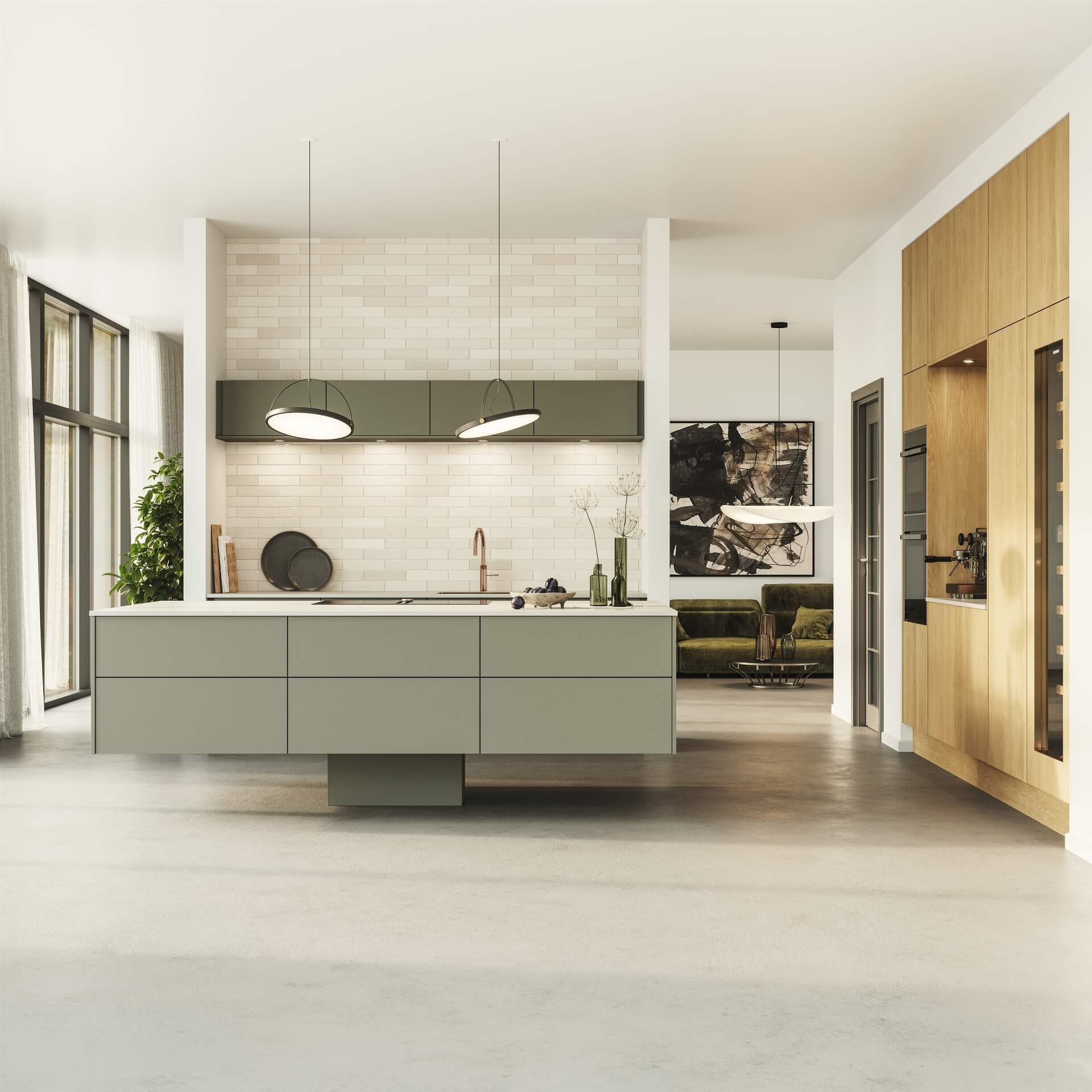 Silk by Designa køkken i ultramat sort og ultramat beige