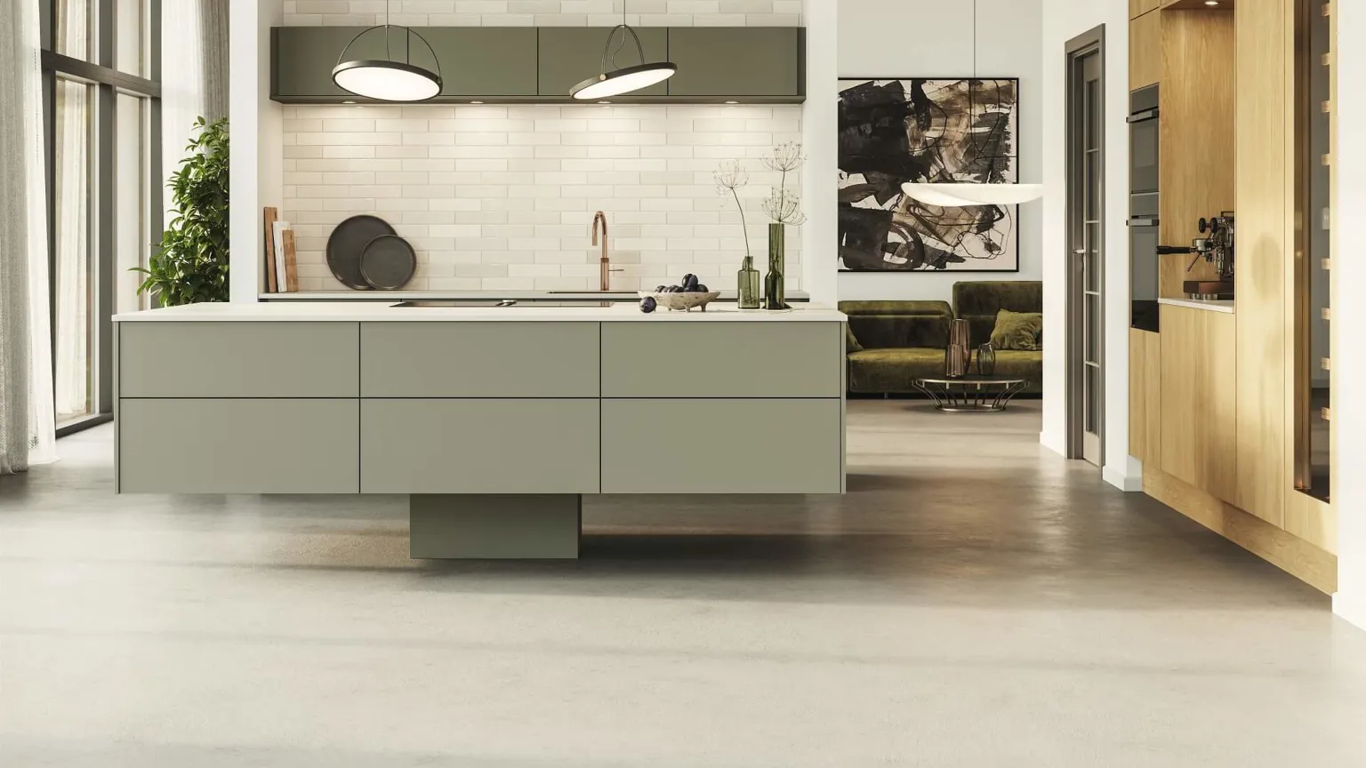 Silk by Designa køkken i ultramat sort og ultramat beige