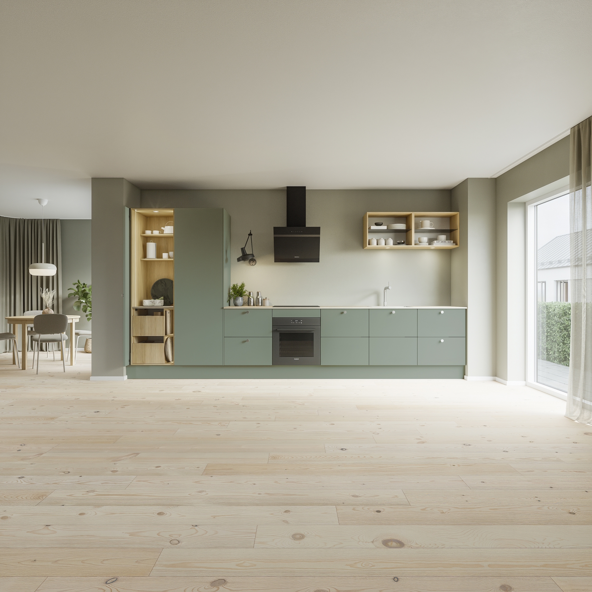 Silk by Designa lys grøn