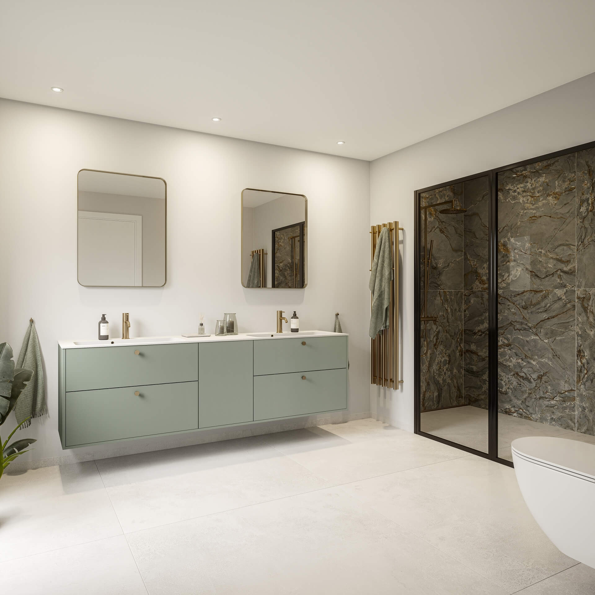 Silk by Designa bad i lys grøn