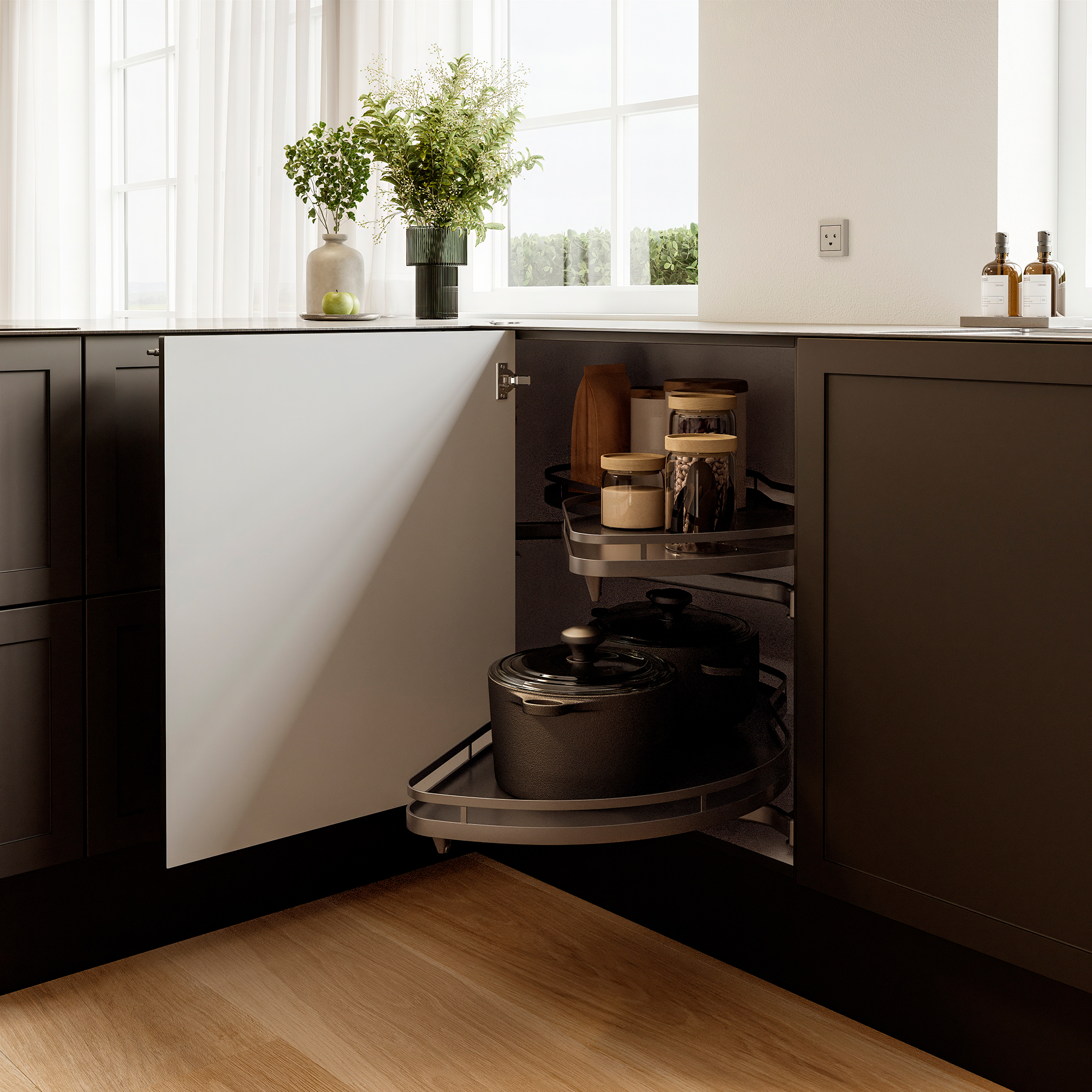 Vinkelkøkkenet er en populær og alsidig løsning til mange hjem. Du får maksimal udnyttelse af rummet, godt arbejdsflow og plads til hele familien.