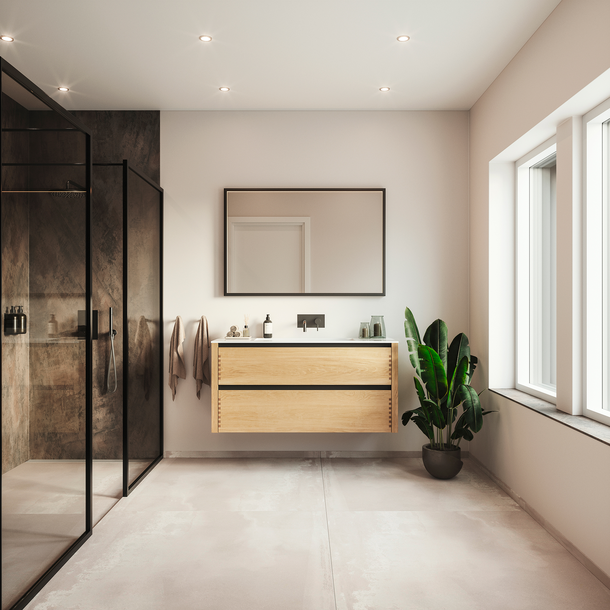 Nature by Designa bad i eg fingertappet